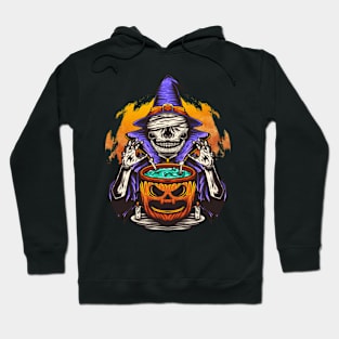 halloween party witch skull Hoodie